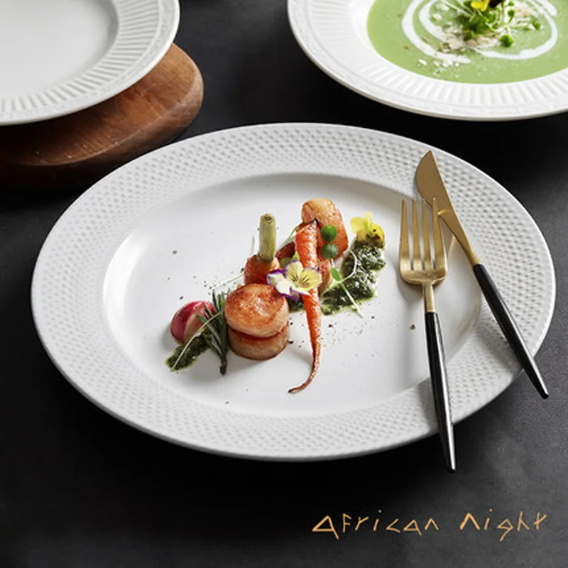 Nordic Spaghetti Steak Plate Creative Embossed Straw Hat Plate Breakfast Plate Hotel Restaurant Tableware
Nordic Spaghetti Steak Plate Creative Embossed Straw Hat Plate Breakfast Plate Hotel Restaurant Tableware