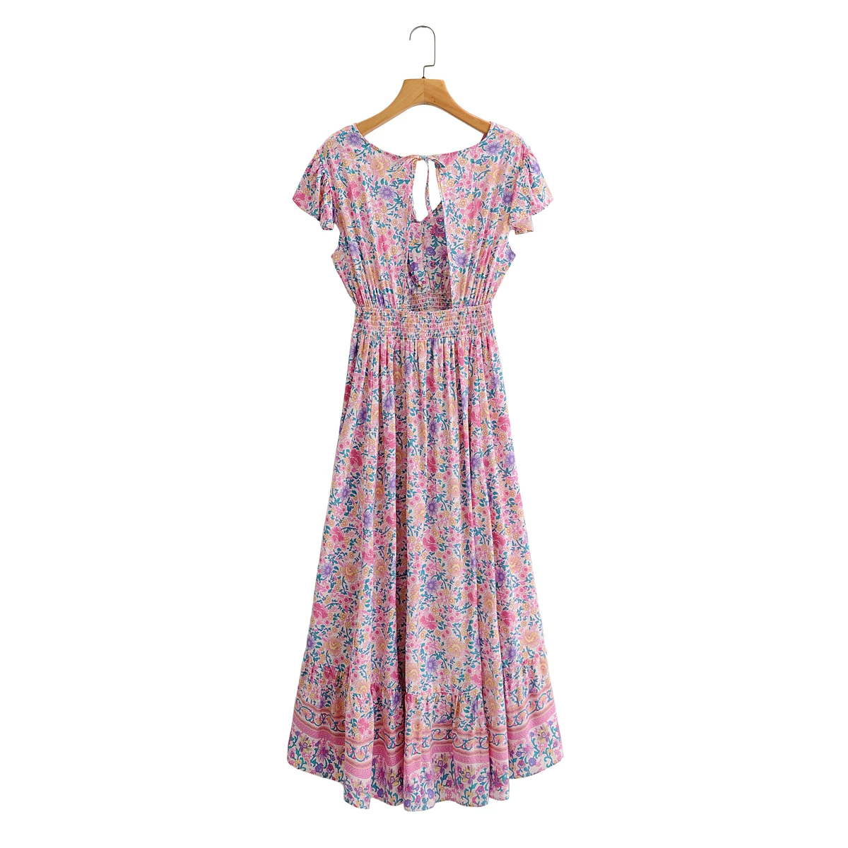 Women Dress Za Fashion 2021 Vintage Floral Print V Neck Dress Short Sleeve Summer Mid Calf Dress Female Elegant Mujer Vestidos
Women Dress Za Fashion 2021 Vintage Floral Print V Neck Dress Short Sleeve Summer Mid Calf Dress Female Elegant Mujer Vestidos