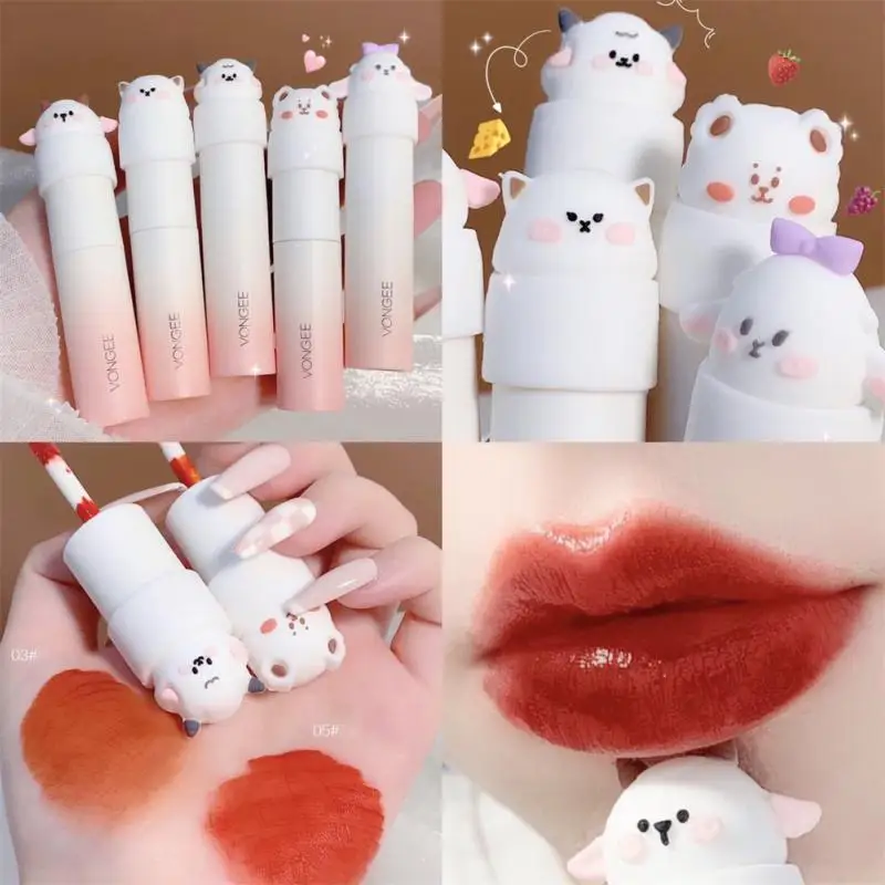 VonGee 1PC Cute Pet Party Lip Glaze Velvet Matte Lip Mud Lip Cream Plain White Lipstick For Women Lip Beauty Cosmetic TSLM1 Hot
VonGee 1PC Cute Pet Party Lip Glaze Velvet Matte Lip Mud Lip Cream Plain White Lipstick For Women Lip Beauty Cosmetic TSLM1 Hot