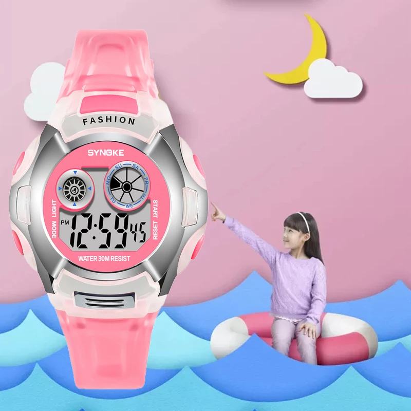 SYNOKE Kids Watches Children Led Digital Wrist Watch Fashion Sport Watch Cute Boys Girls Gift Student Watch Alarm Clock 2021
SYNOKE Kids Watches Children Led Digital Wrist Watch Fashion Sport Watch Cute Boys Girls Gift Student Watch Alarm Clock 2021