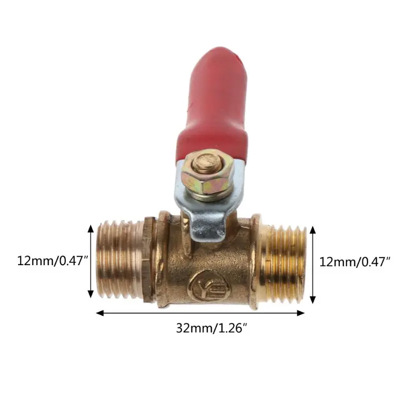1/4" Ball Valve Male to Male Pipe BSP Brass Ball Valve with Red Lever Handle
1/4" Ball Valve Male to Male Pipe BSP Brass Ball Valve with Red Lever Handle