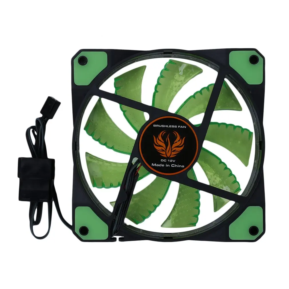 120mm LED Ultra Silent Computer PC Case Fan 15 LEDs 12V With Rubber Quiet Molex Connector Easy Installed Fan
120mm LED Ultra Silent Computer PC Case Fan 15 LEDs 12V With Rubber Quiet Molex Connector Easy Installed Fan