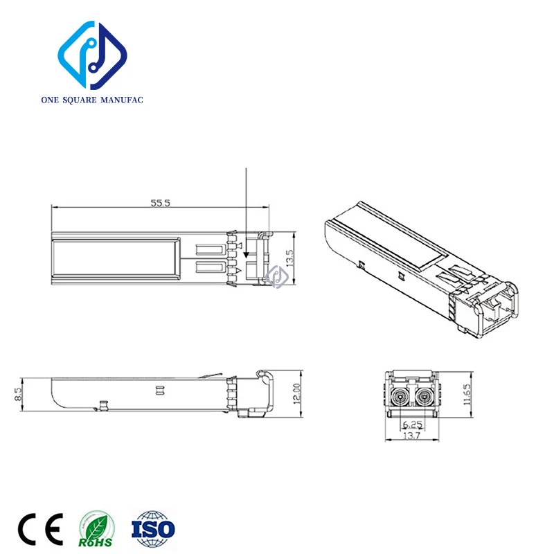 Оригинальный разномодовый оптический волоконный трансивер DS-SFP-FC8G-SW 10-2418-01