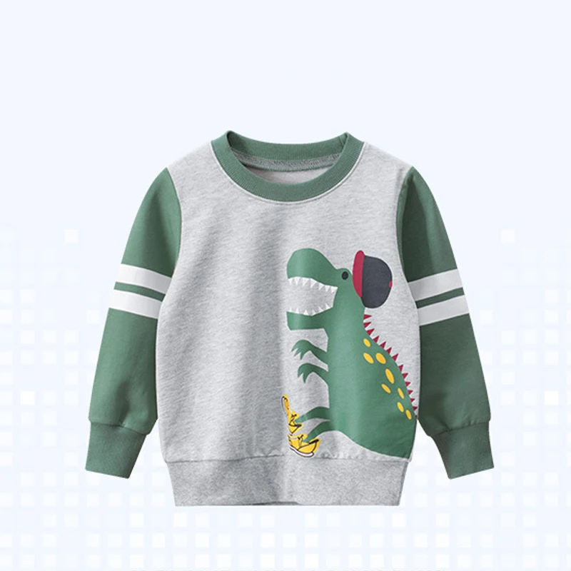 Boys Fashion Casual Long-Sleeved Cotton Cartoon Dinosaur Pattern Color Matching Home Clothes Children Clothes
Boys Fashion Casual Long-Sleeved Cotton Cartoon Dinosaur Pattern Color Matching Home Clothes Children Clothes