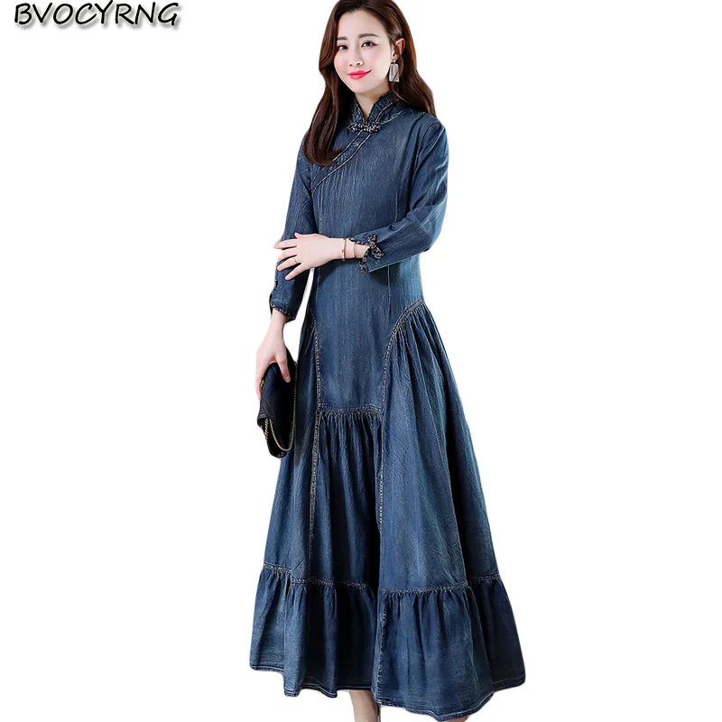 spring autumn Denim dress female 2019 new spring retro slim big swing dresses long high-end Jackets dresses women casual dress
spring autumn Denim dress female 2019 new spring retro slim big swing dresses long high-end Jackets dresses women casual dress