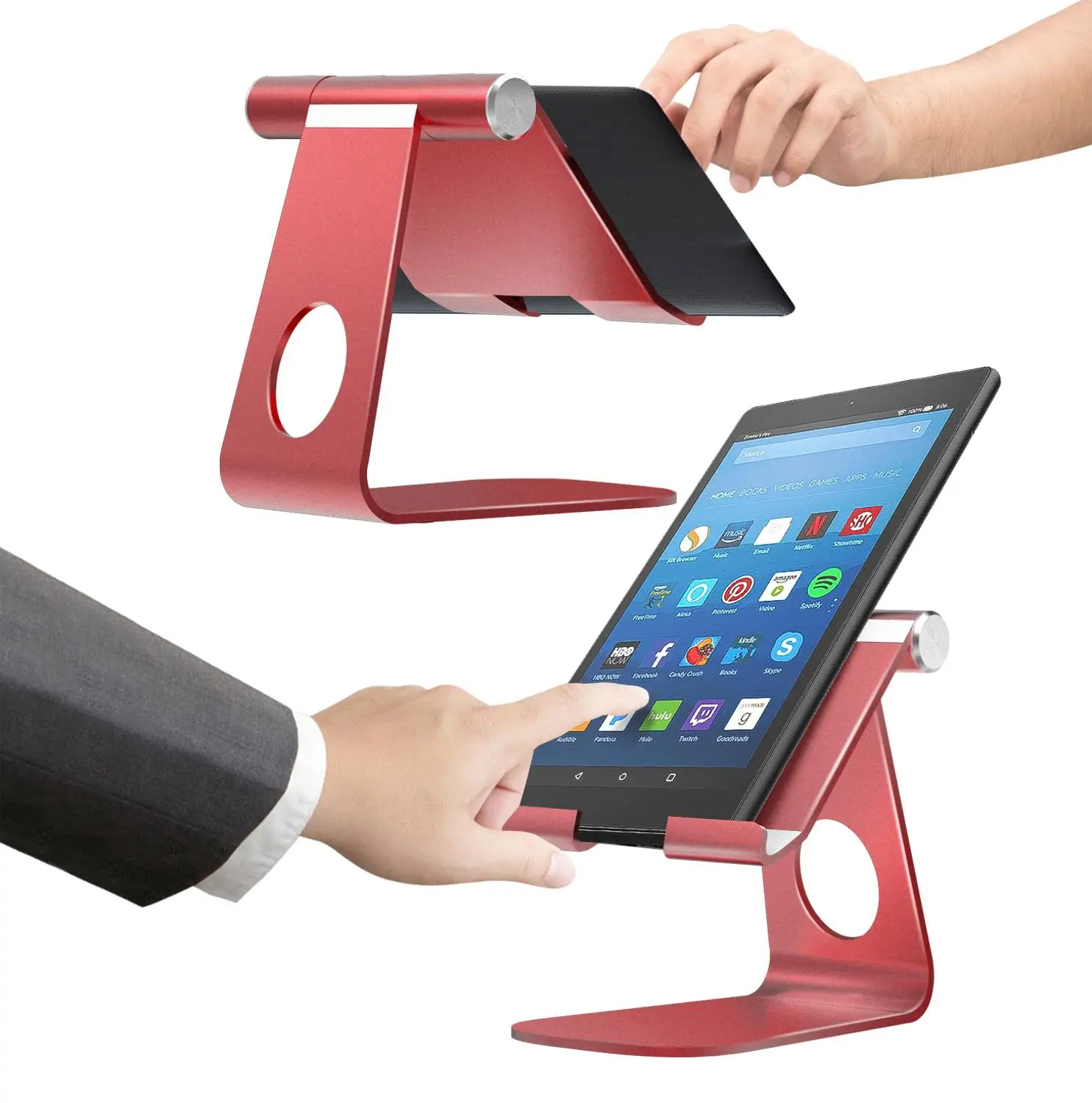 MoKo Tablet Stand,Multi-Angle Rotatable Aluminum Cellphone Desktop Holder,Compatible for iPad Pro 11 2018/10.5/9.7/Mini 1 2 3 4
MoKo Tablet Stand,Multi-Angle Rotatable Aluminum Cellphone Desktop Holder,Compatible for iPad Pro 11 2018/10.5/9.7/Mini 1 2 3 4