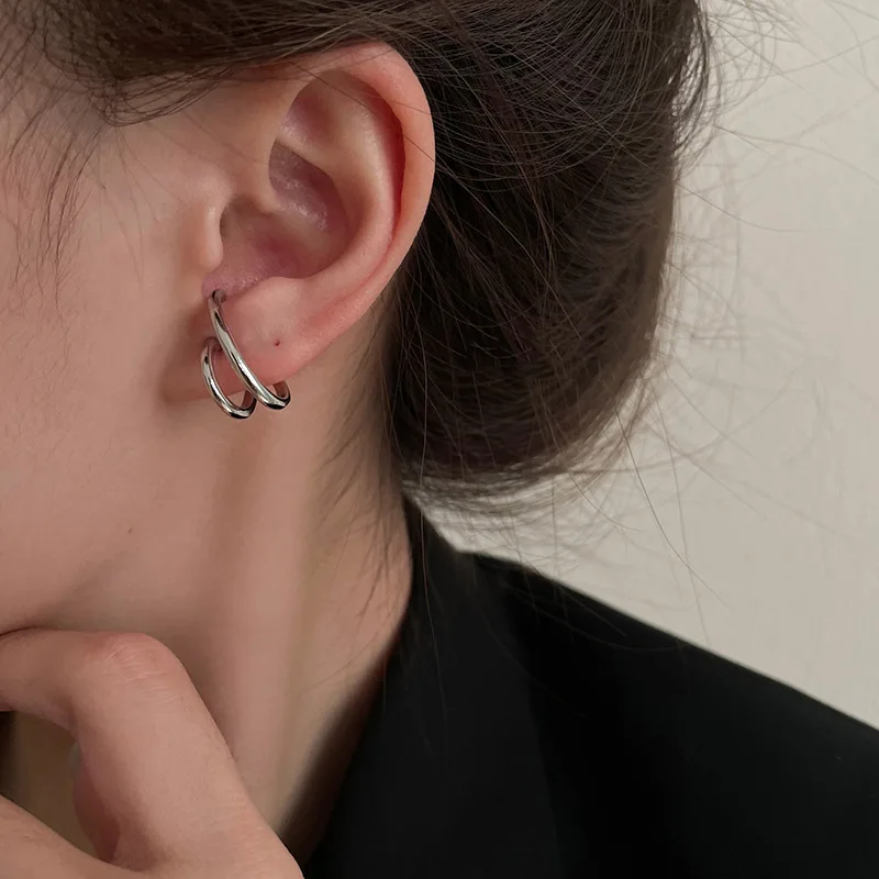 Geometry Design Silver Color Double Layer Line Earrings For Women Girls Fashion Hook Party Jewelry Gift
Geometry Design Silver Color Double Layer Line Earrings For Women Girls Fashion Hook Party Jewelry Gift