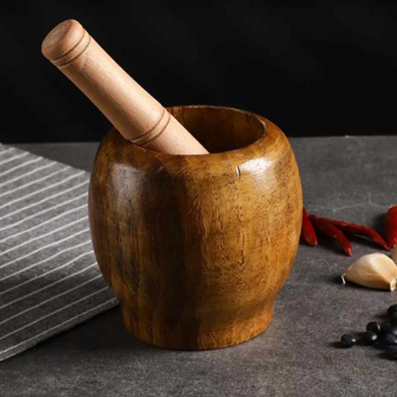 Wood Garlic Crusher Pepper Wood Garlic Masher Pepper Garlic Herb Spice Crush Household Manual Garlic Bowl Kitchen Accessories
Wood Garlic Crusher Pepper Wood Garlic Masher Pepper Garlic Herb Spice Crush Household Manual Garlic Bowl Kitchen Accessories