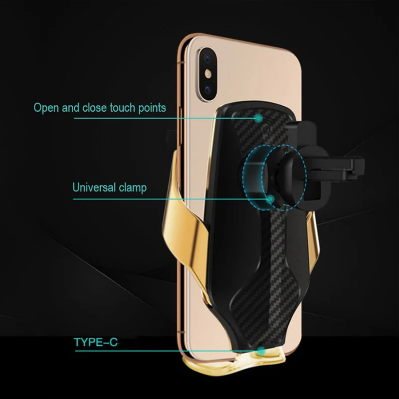 Top-Inmax Infrared sensor R3 smart sensor 10W Qi car wireless charger mobile phone automatic clip-on car phone holder in airvent
Top-Inmax Infrared sensor R3 smart sensor 10W Qi car wireless charger mobile phone automatic clip-on car phone holder in airvent