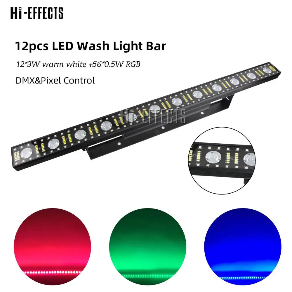 4 шт./лот 12x3 Вт Светодиодная лампа для мытья стен освещение прожектора DMX512