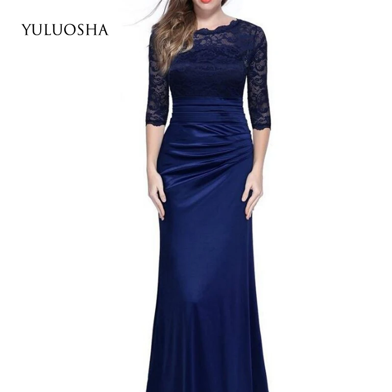 YULUOSHA New Fashion Sexy O-neck Lace Embroidery Half Evening Dress Floor-Length Formal Dress Vestidos De Fiesta De Noche
YULUOSHA New Fashion Sexy O-neck Lace Embroidery Half Evening Dress Floor-Length Formal Dress Vestidos De Fiesta De Noche
