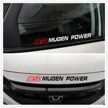 Car Stickers Mugen Power Sports Decoration For Honda Fit Civic CRV XRV Doors Window Windshield Auto Tuning Styling Vinyls D30