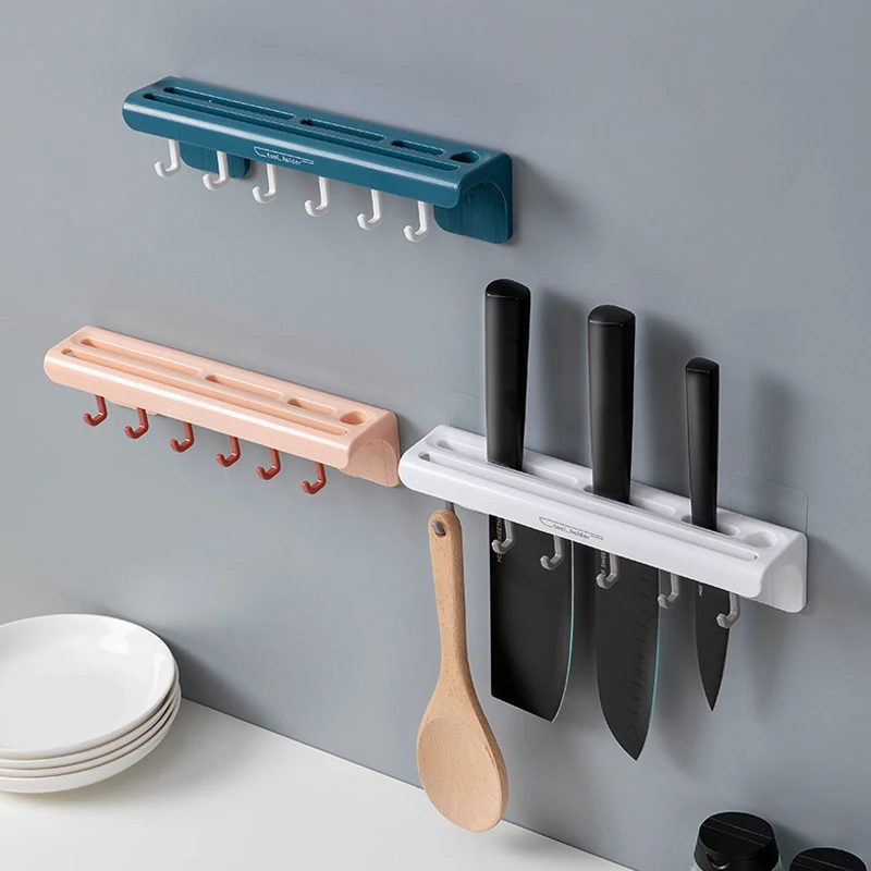 Multifunctional Kitchen Shelf Household Free Punching Knife Holder Spoon Shovel Storage Rack Wall-Mounted Knife Rack
Multifunctional Kitchen Shelf Household Free Punching Knife Holder Spoon Shovel Storage Rack Wall-Mounted Knife Rack