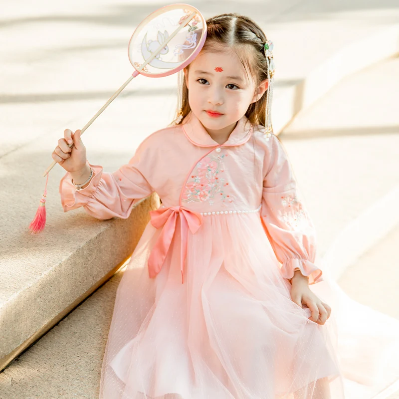 Children's Summer Dress Embroidered Tang Dress Girl's Embroidered Chinese Style Dress Children's Clothes Super Fairy Comfortable
Children's Summer Dress Embroidered Tang Dress Girl's Embroidered Chinese Style Dress Children's Clothes Super Fairy Comfortable