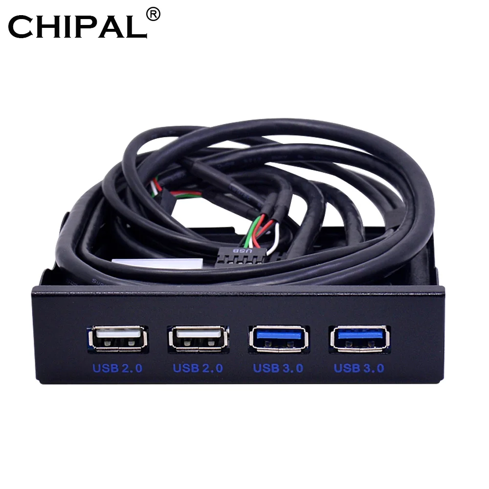 CHIPAL 4 Порты USB 2 0 3 спереди Панель USB3.0 разветвитель внутренней комбо кронштейн