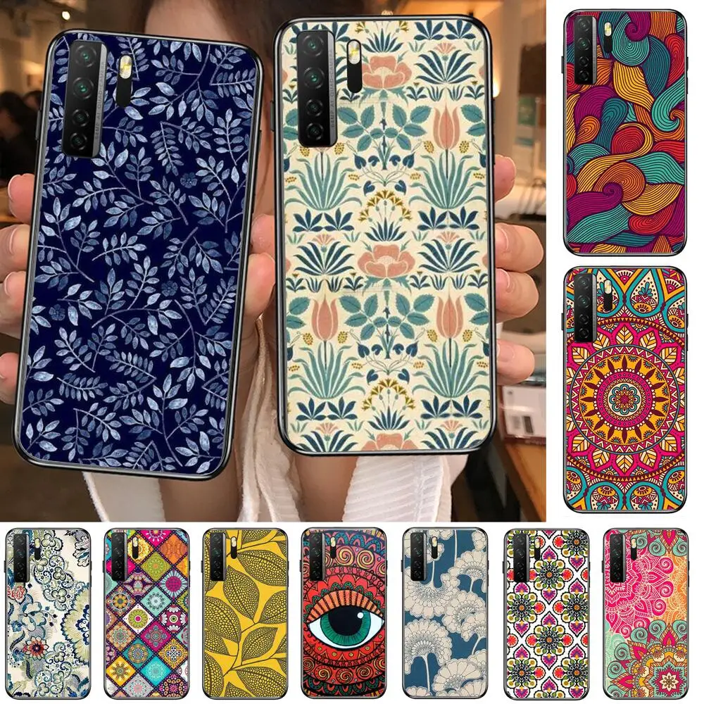 

Hot Art Flowers Banana Leaf Black Soft Cover The Pooh For Huawei Nova 8 7 6 SE 5T 7i 5i 5Z 5 4 4E 3 3i 3E 2i Pro Phone Case case