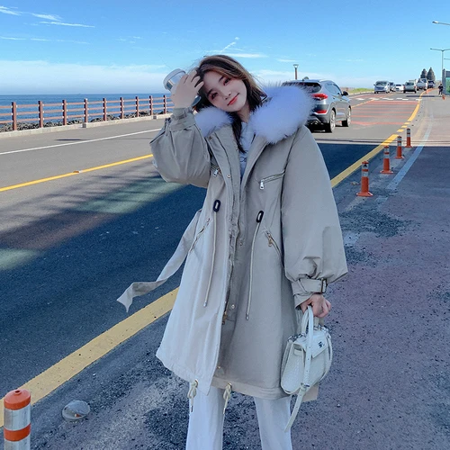 New Down Dresses Women's Korean Version Of Long Cotton Clothes Large Size Loose Waist Style Overcoming Windswear Cotton Clothes
New Down Dresses Women's Korean Version Of Long Cotton Clothes Large Size Loose Waist Style Overcoming Windswear Cotton Clothes