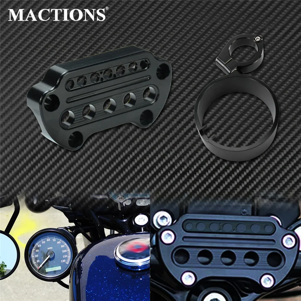 Motorcycle Speedometer Relocator Bracket Ring+Indicator Light Handlebar Top Bar Riser Clamp Mount For Harley Sportster Dyna XL
Motorcycle Speedometer Relocator Bracket Ring+Indicator Light Handlebar Top Bar Riser Clamp Mount For Harley Sportster Dyna XL