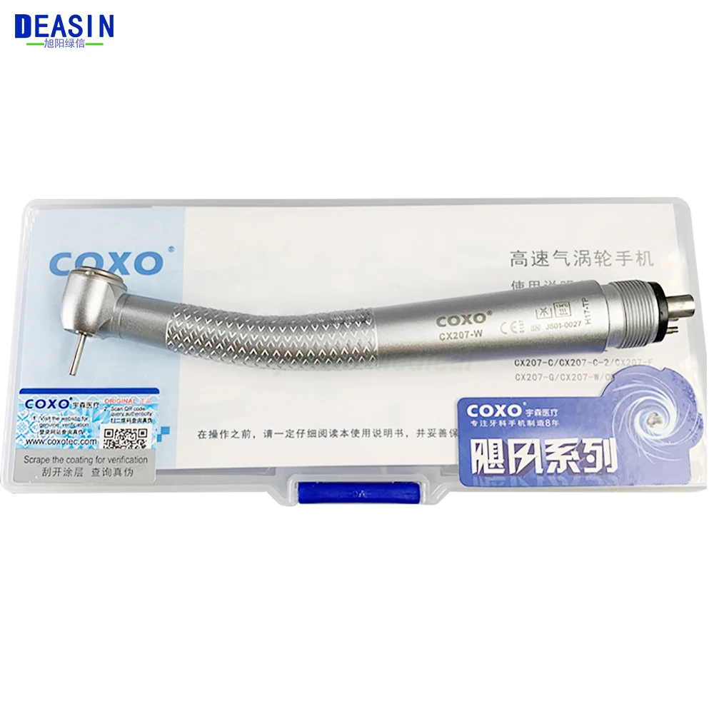 COXO CX207-W кнопочный Стоматологическая высокого переключатель скорости воздушного турбинного 2/4 отверстие
COXO CX207-W кнопочный Стоматологическая высокого переключатель скорости воздушного турбинного 2/4 отверстие