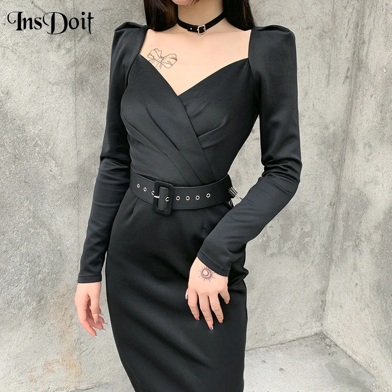 InsDoit Goth Long Sleeve Dress Sexy Slim Streetwear Sashes Vintage Elegant Backless Women Spring Party High Waist Split Dress
InsDoit Goth Long Sleeve Dress Sexy Slim Streetwear Sashes Vintage Elegant Backless Women Spring Party High Waist Split Dress