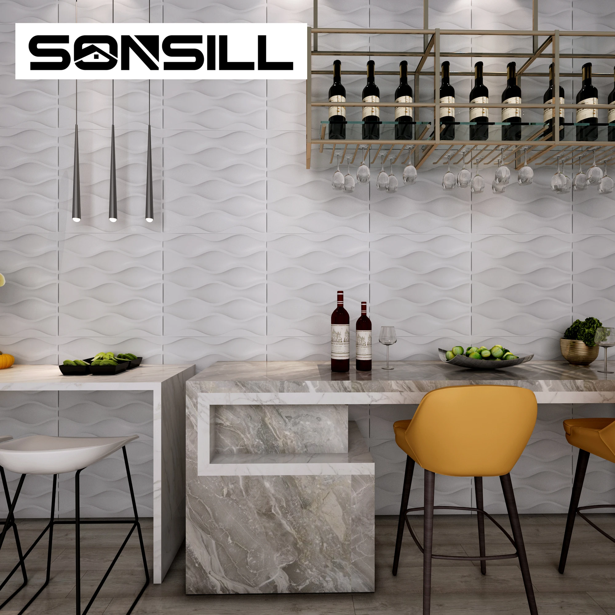Sonsill 19 7 ''X19.7'' тканый стиль декоративная 3D настенная панель