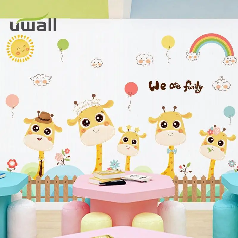 Cartoon Cute Giraffe Wall Stickers Kids Room Wall Decor Girl Baby Bedroom Wall Sticker Home Decoration Self-Adhesive Stickers
Cartoon Cute Giraffe Wall Stickers Kids Room Wall Decor Girl Baby Bedroom Wall Sticker Home Decoration Self-Adhesive Stickers