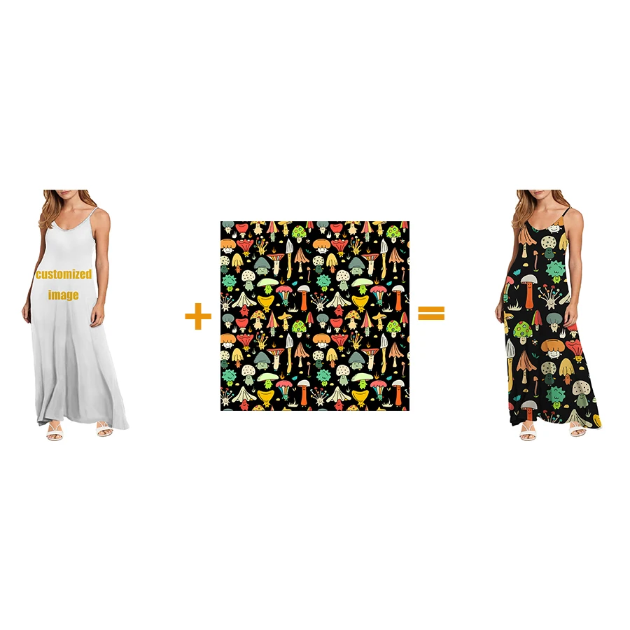 NOISYDESIGNS Cover Up 2021 New Beach Long Dresses Colorful Mushroom Printing Summer Sling Dress Women Vestidos Largos Verano
NOISYDESIGNS Cover Up 2021 New Beach Long Dresses Colorful Mushroom Printing Summer Sling Dress Women Vestidos Largos Verano