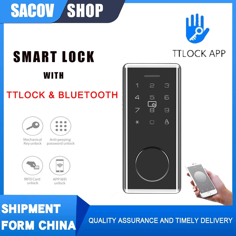 TTLock Door Smart Electric Lock TT Lock Bluetooth Wifi Passcode Rfid Card Keyless Front Electronic Lock Alexa google smart home
TTLock Door Smart Electric Lock TT Lock Bluetooth Wifi Passcode Rfid Card Keyless Front Electronic Lock Alexa google smart home