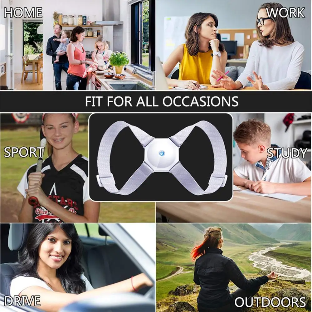 Adjustable Intelligent Posture Corrector Electronic Posture Reminder Back Brace Straightener Invisible Smart Posture Trainer
Adjustable Intelligent Posture Corrector Electronic Posture Reminder Back Brace Straightener Invisible Smart Posture Trainer
