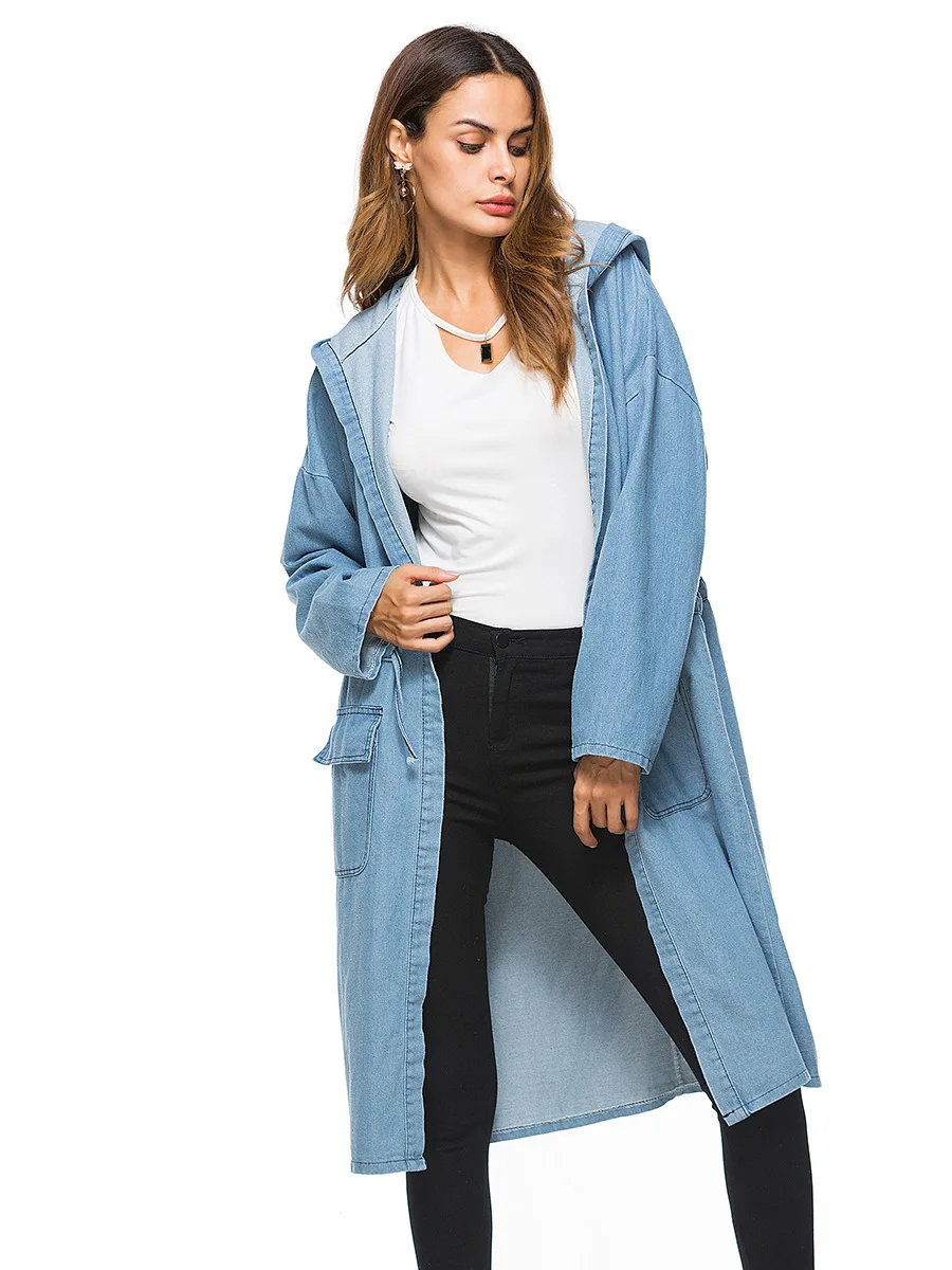Women's Denim Jacket Oversized Outerwear Spring Autumn Female Clothes Long Sleeve Streetwear Plus Size Casual Long Cloak Coat
Women's Denim Jacket Oversized Outerwear Spring Autumn Female Clothes Long Sleeve Streetwear Plus Size Casual Long Cloak Coat