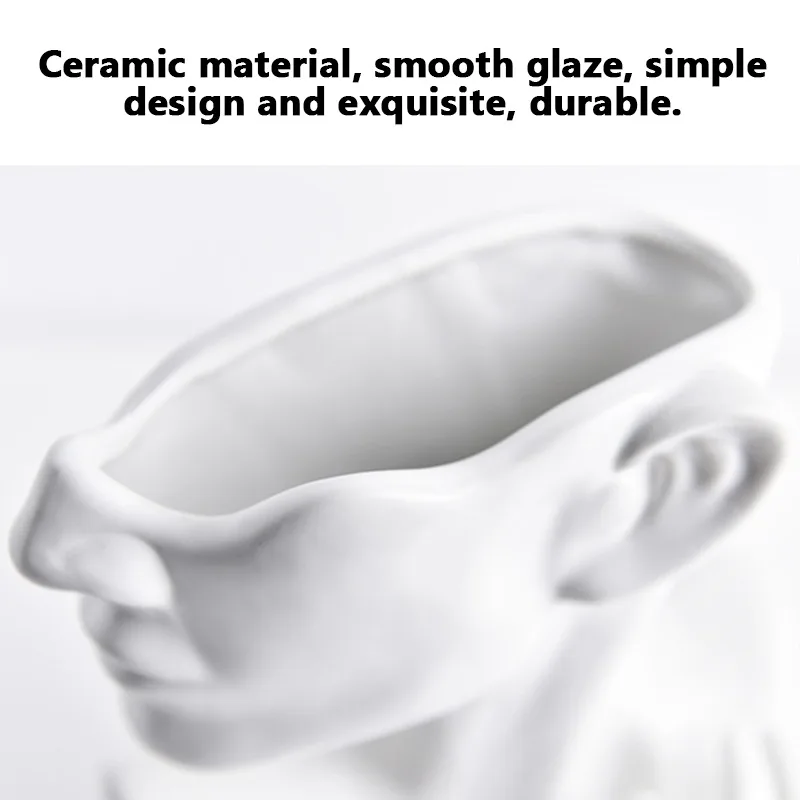Creative Ceramic Planter Modern Ceramics Statue Flower Vase with Non-Slip Bottom for Home Garden Non-Slip Bottom
Creative Ceramic Planter Modern Ceramics Statue Flower Vase with Non-Slip Bottom for Home Garden Non-Slip Bottom