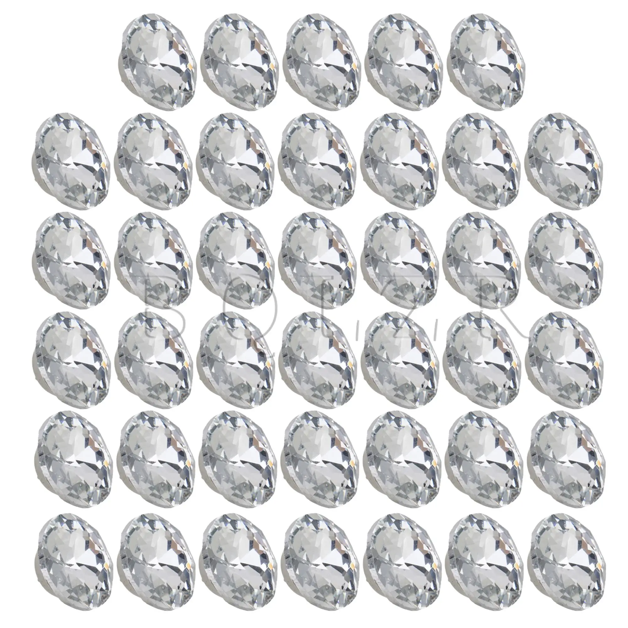

BQLZR 40 Pieces Diamante Crystal Upholstery Sofa Headboard Buttons 22x16mm