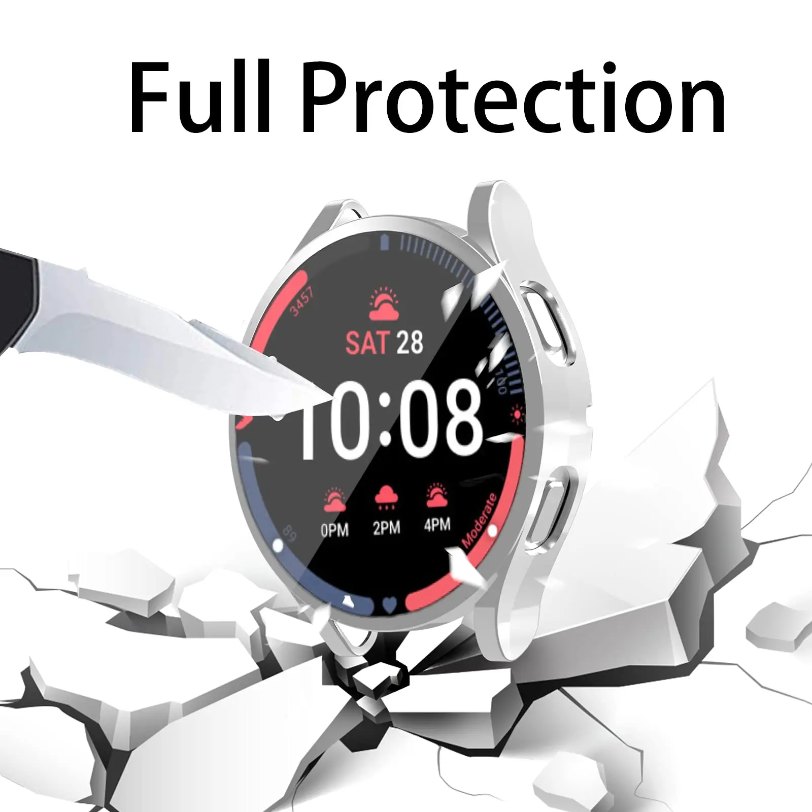 Чехол для samsung Galaxy watch 4 40 мм 44 классический 46 42 полноразмерный защитный чехол из