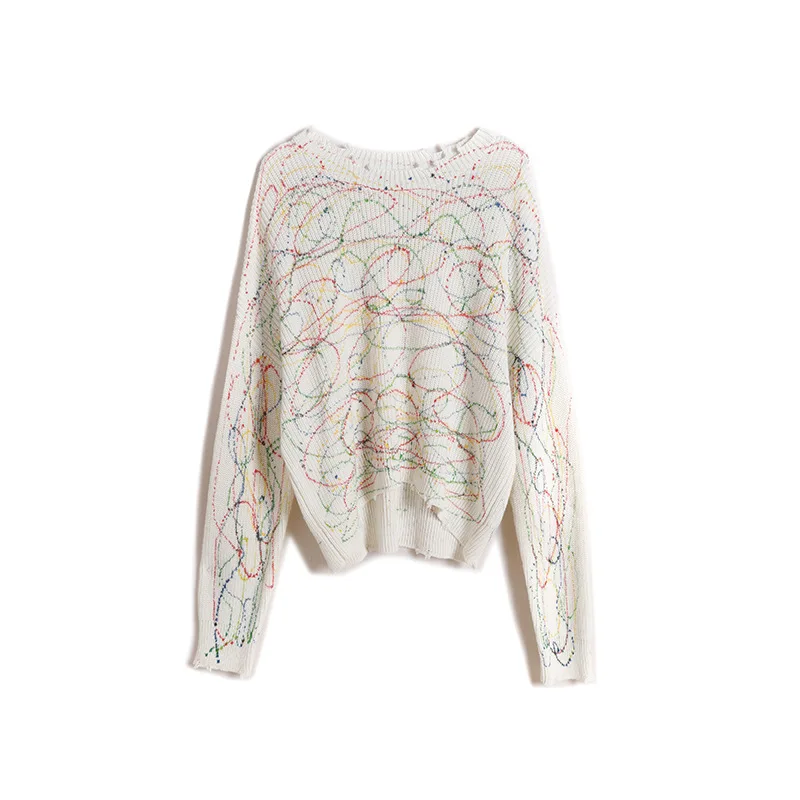 Colorful tie-dye sweet loose sweater women 2020 autumn new Korean round neck pullover long sleeve sweater top
Colorful tie-dye sweet loose sweater women 2020 autumn new Korean round neck pullover long sleeve sweater top