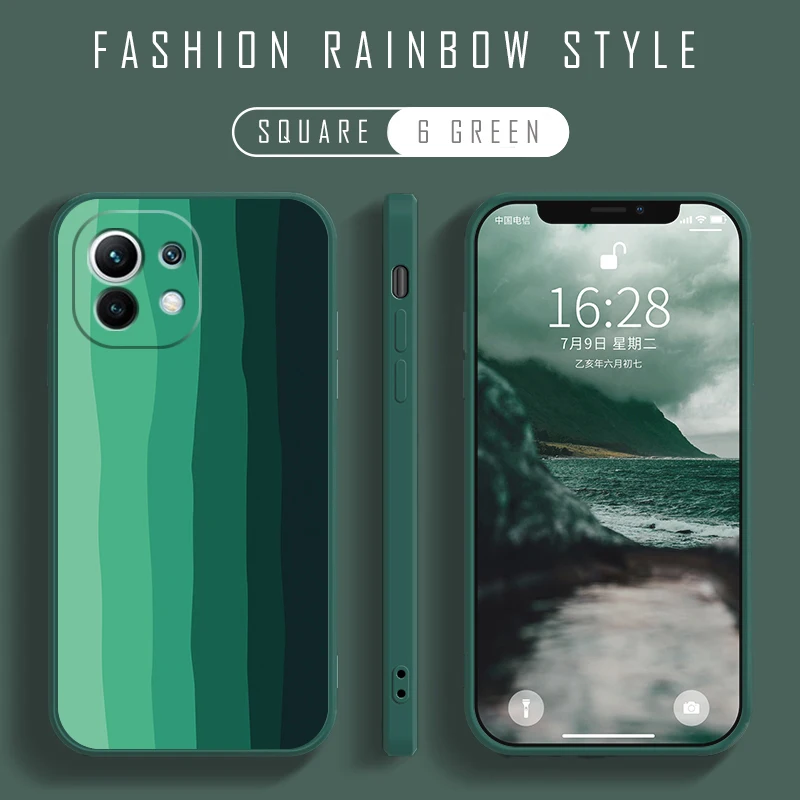 Rainbow Square Liquid Silicone Case For Xiaomi Mi 11 Pro 10T Lite 9 8 POCO F2 Pro Redmi Note 10 9 8 Pro 10S 9S Bumper Soft Cover
Rainbow Square Liquid Silicone Case For Xiaomi Mi 11 Pro 10T Lite 9 8 POCO F2 Pro Redmi Note 10 9 8 Pro 10S 9S Bumper Soft Cover
