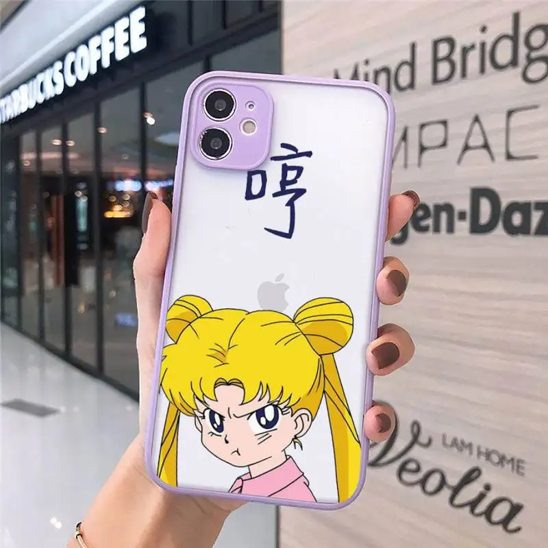 Anime Sailor Moon Princess Phone Cases Matte transparent For Purple iPhone 12 Mini 11 Pro XR XS Max 7 8 Plus X Back Cover
Anime Sailor Moon Princess Phone Cases Matte transparent For Purple iPhone 12 Mini 11 Pro XR XS Max 7 8 Plus X Back Cover