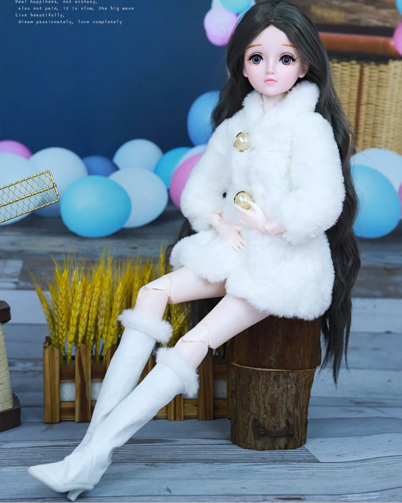 Fashion 60cm BJD Doll Winter Dress Cloth Casual Cool Suit BJD Dolls Clothes with Shoes Leather Boots for 60cm BJD Dolls girls
Fashion 60cm BJD Doll Winter Dress Cloth Casual Cool Suit BJD Dolls Clothes with Shoes Leather Boots for 60cm BJD Dolls girls