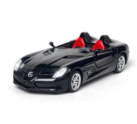 

1:32 Alloy Car Model SLR Convertible Diecast Metal Sport Toy Car with Sound Light Kids Toy Car Vehicles Boy Gift
