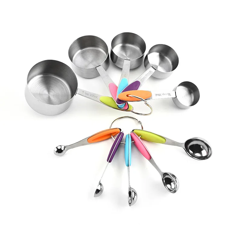 10Pcs Measuring Spoon Premium Stackable Kitchen Measuring Cups Set Stainless Steel Measuring Cups Spoons Set Baking Accessories
10Pcs Measuring Spoon Premium Stackable Kitchen Measuring Cups Set Stainless Steel Measuring Cups Spoons Set Baking Accessories