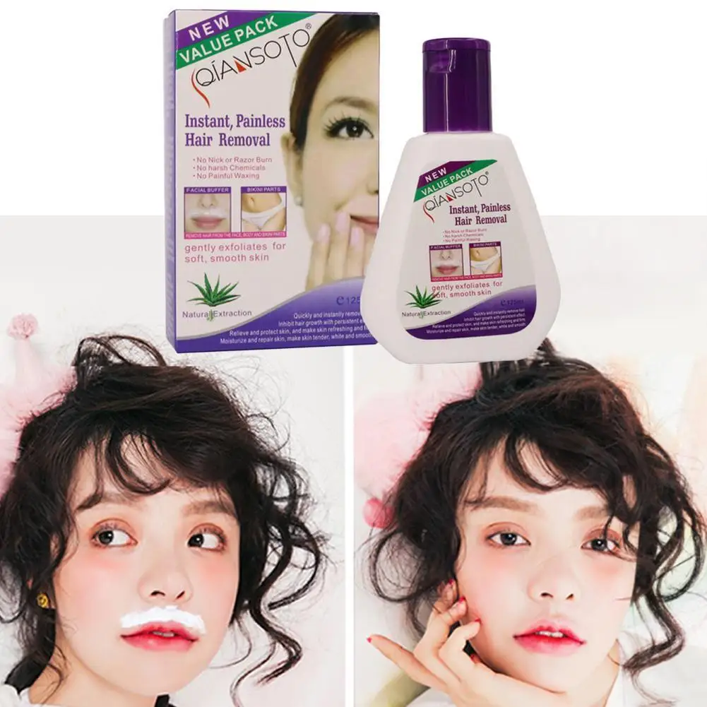 125ml Aloe Hair Removal Cream Instant Painless Hair Inhibitor Natural Plant Extraction Removal Cream Removal Hair Gr J6T8
125ml Aloe Hair Removal Cream Instant Painless Hair Inhibitor Natural Plant Extraction Removal Cream Removal Hair Gr J6T8
