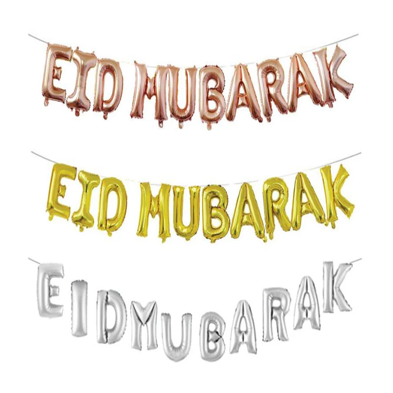 Happy Eid Mubarak Foil Balloon Mubarak Decoration Supplies Balloon Banner Ramadan Kareem Party Supplies
Happy Eid Mubarak Foil Balloon Mubarak Decoration Supplies Balloon Banner Ramadan Kareem Party Supplies