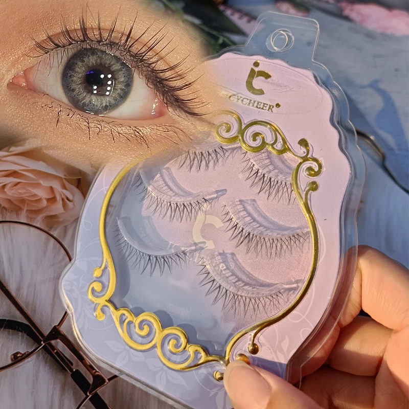 3 Pairs False Eyelashes Set Natural Looking Nude Makeup Short Fluffy Korean Eye Lashes Extension Clear Band Eyelash 
3 Pairs False Eyelashes Set Natural Looking Nude Makeup Short Fluffy Korean Eye Lashes Extension Clear Band Eyelash