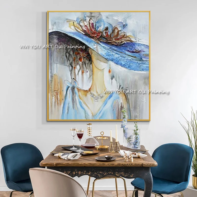 The Top Hand Painted Wearing Red or Blue Hat Woman Secret Abstract Canvas Paintings Abstract Oil Painting Wall Picture Sexy Girl
The Top Hand Painted Wearing Red or Blue Hat Woman Secret Abstract Canvas Paintings Abstract Oil Painting Wall Picture Sexy Girl