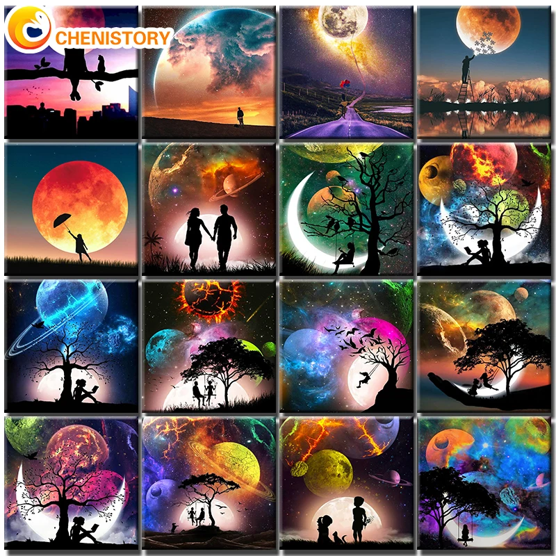 CHENISTORY 40x50cm Painting By Numbers Moonlight Couples Paint By Numbers On Canvas DIY Number Painting Scenery Home Decor Gift
CHENISTORY 40x50cm Painting By Numbers Moonlight Couples Paint By Numbers On Canvas DIY Number Painting Scenery Home Decor Gift