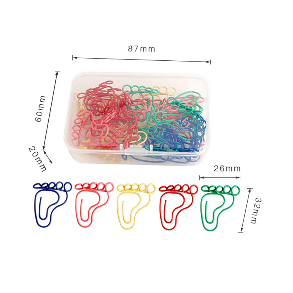 30pcs Binder Clips Colorful Paper Clips, Funny Footprint Shaped Paperclips Bookmarks For School Office Supplies
30pcs Binder Clips Colorful Paper Clips, Funny Footprint Shaped Paperclips Bookmarks For School Office Supplies