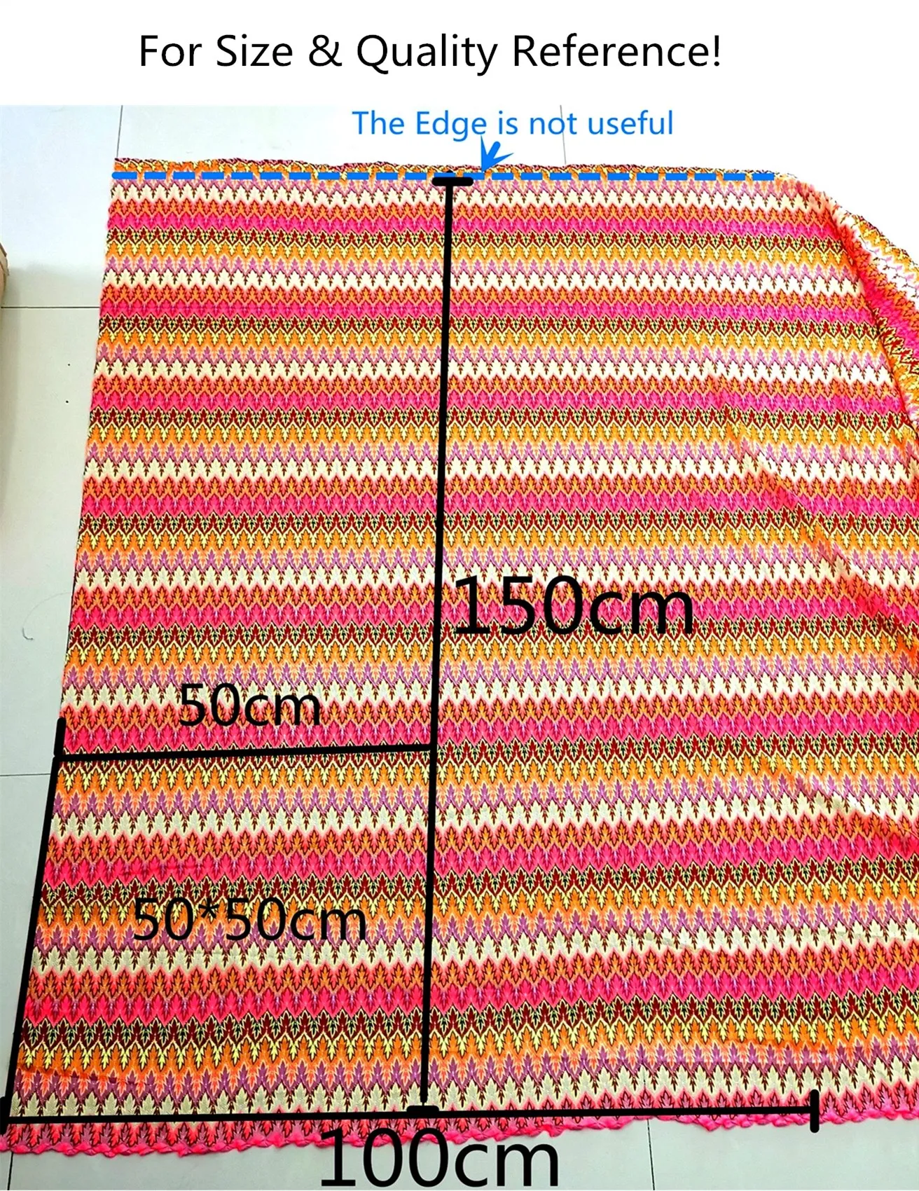 Knitting Lace Fabrics Zig Zag Wave Striped Lace Crochet Mesh Fabric Diy Fashion Cloth 150CM/708
Knitting Lace Fabrics Zig Zag Wave Striped Lace Crochet Mesh Fabric Diy Fashion Cloth 150CM/708