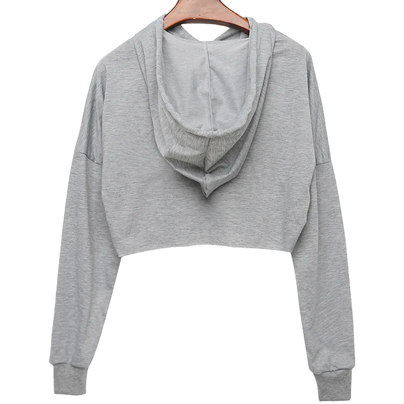 Autumn women's Fashion Sweatshirt Hooded long-sleeved Shoulders Loose Cut Short Navel Solid Color Pullover
Autumn women's Fashion Sweatshirt Hooded long-sleeved Shoulders Loose Cut Short Navel Solid Color Pullover