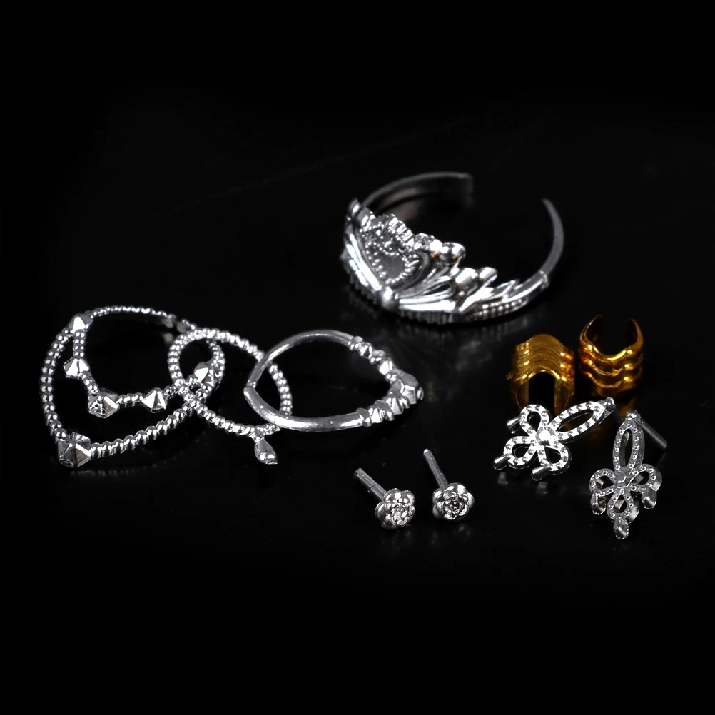 New Crystal Plastic Sliver Crown Headband Headwear Accessories For Doll Necklace Bracelet For Doll Girls 10PCS
New Crystal Plastic Sliver Crown Headband Headwear Accessories For Doll Necklace Bracelet For Doll Girls 10PCS