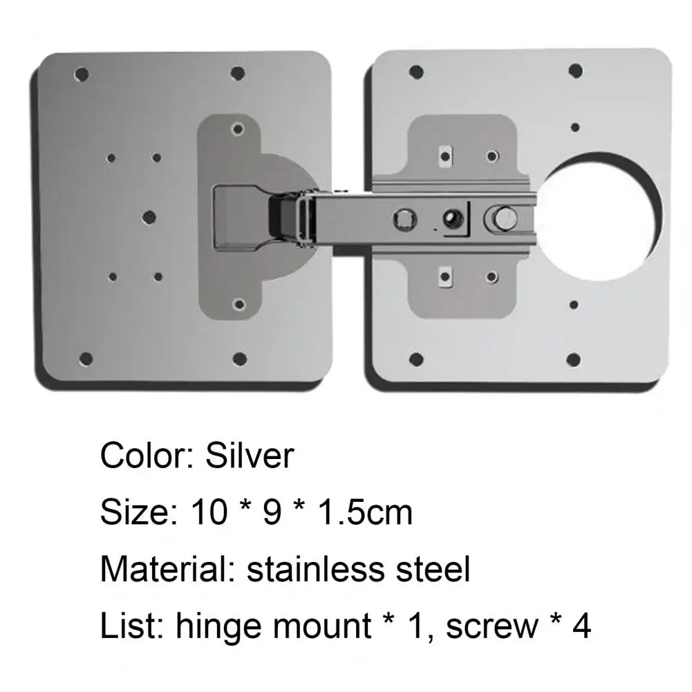 Hinge Repair Plate Practical Rust Resistant Stainless Steel Furniture Cupboard Hinge Repair Mount Tool for Cabinet 
Hinge Repair Plate Practical Rust Resistant Stainless Steel Furniture Cupboard Hinge Repair Mount Tool for Cabinet