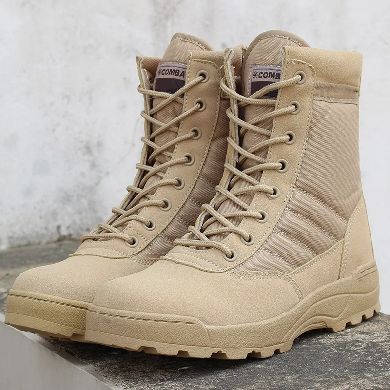 Military Men's Boots High-top Ultralight Breathable Combat Boots Outdoor Hiking Shoes Tactical Boots Men Women Desert Boots Male
Military Men's Boots High-top Ultralight Breathable Combat Boots Outdoor Hiking Shoes Tactical Boots Men Women Desert Boots Male